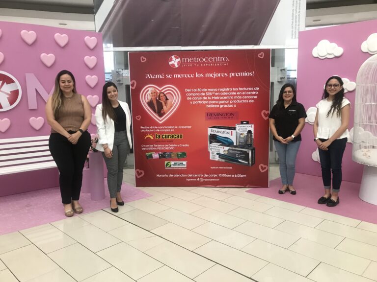 Metrocentro, sistema fedecredito, la curacao y remington celebran a lo grande el amor de mamá