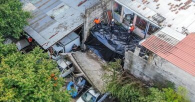 Gobierno a través del Sistema Nacional de Protección Civil, atendió  emergencia por colapso de muro de contención en calle a Monserrat