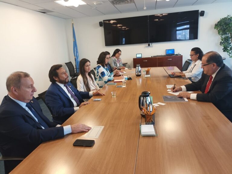 En la ONU: Vicepresidente Félix Ulloa, expuso avances Objetivos Desarrollo Sostenible en El Salvador a Director Regional PNUD