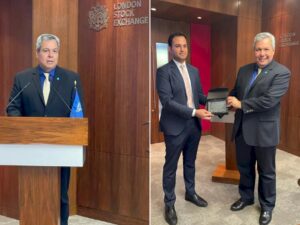 Bolsa de Londres celebra el estreno del BCIE