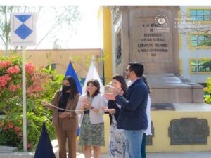 Escudo Azul al monumento General Gerardo B