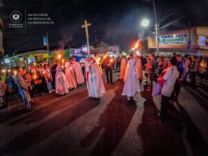 Dispositivo de seguridad en Procesión del Silencio