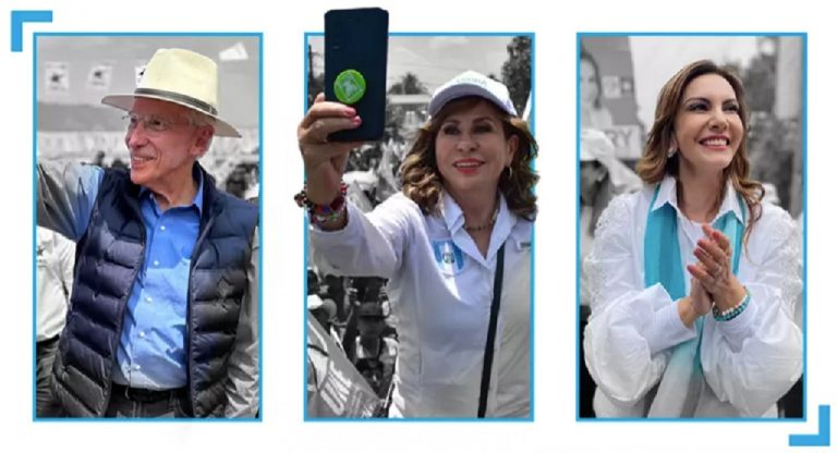 Anciano y dos mujeres a presidencia Guatemala