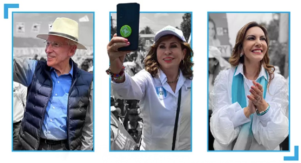 Anciano y dos mujeres a presidencia Guatemala