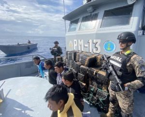 $25 millones de dólares en cocaína incauta la marina salvadoreña