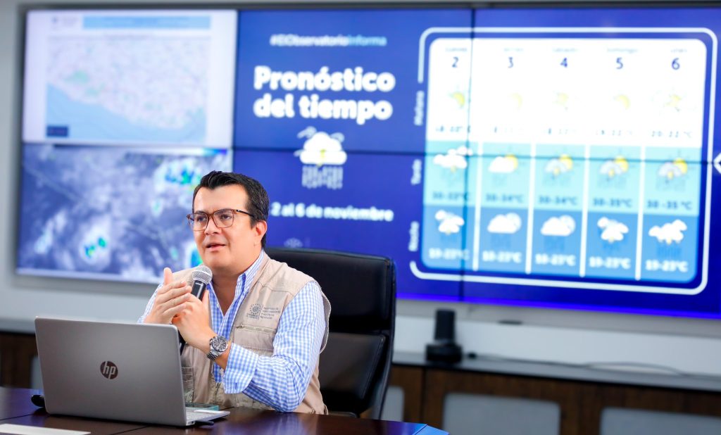 El Ministro de Medio Ambiente, Fernando López, llevó a cabo una conferencia de prensa en donde aseguró que la tormenta tropical Pilar, ya no es una amenaza