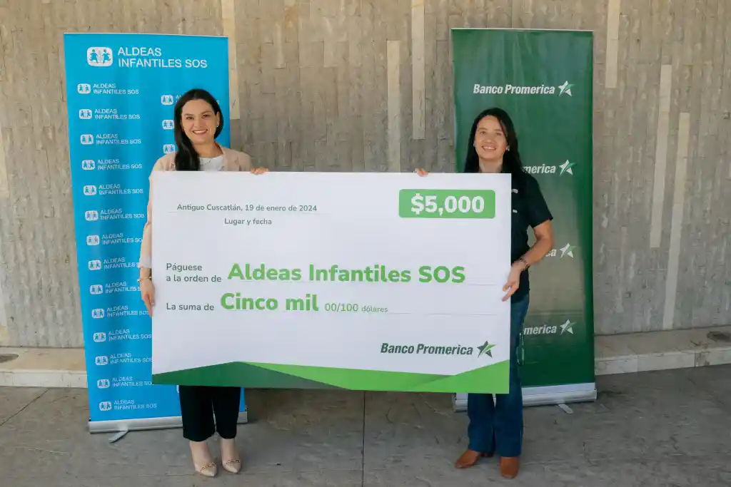 Banco Promérica reafirma apoyo a Aldeas Infantiles SOS