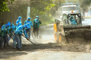 DOM renueva cerca de 50 calles urbanas de Ozatlán, Usulután