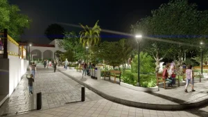 La DOM revitaliza parque Rigoberto Rodezno San Pedro Masahuat