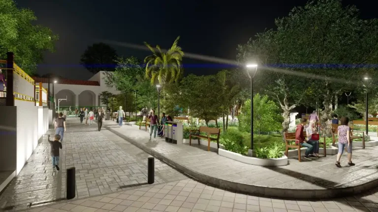 La DOM revitaliza parque Rigoberto Rodezno San Pedro Masahuat