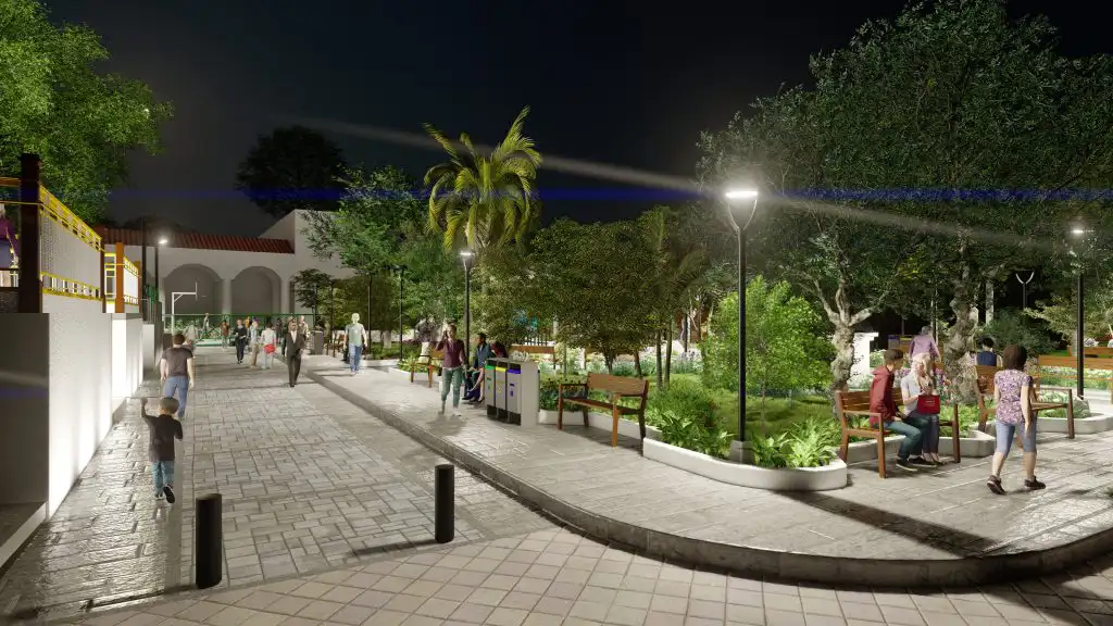 La DOM revitaliza parque Rigoberto Rodezno San Pedro Masahuat