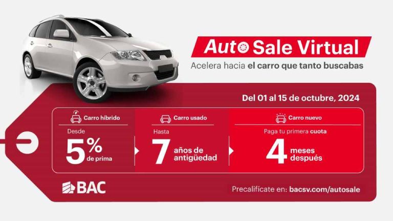 Del 1 al 15 de octubre, los salvadoreños tendrán acceso a una experiencia de compra única y personalizada, combinando lo mejor de la tecnología con las mejores opciones en gama de vehículos nuevos, usados e híbridos.