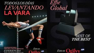 Basada en la filosofía de Ogilvy del “divino descontento”, esa insatisfacción creativa que impulsa a nunca conformarse resalta cómo los publicistas, al igual que los atletas, comparten la pasión por el desafío constante y la superación continua.
