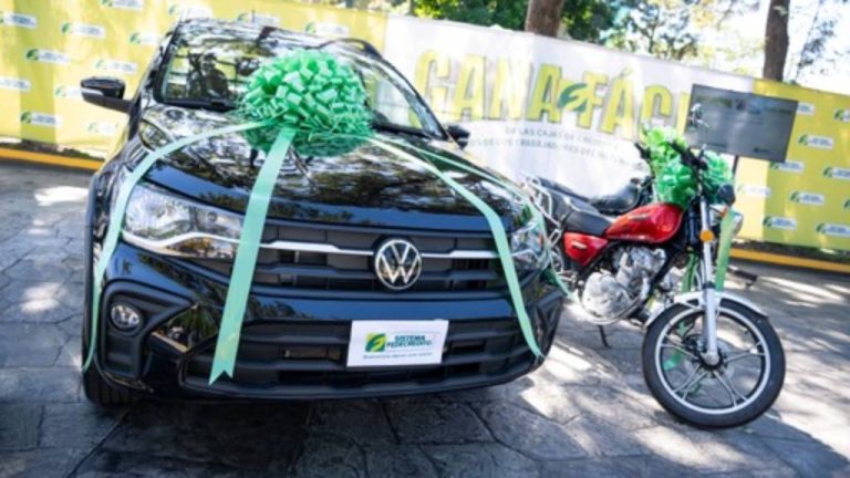 233 ganadores: 3 pick up Volkswagen SAVEIRO, 20 motos Suzuki, 30 premios en efectivo de $500.00, 30 de $250.00, 60 de $200.00 y 90 de $100.00.