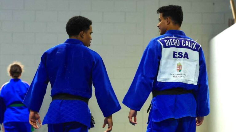 Diego Cálix, del Programa Esfuerzo y Gloria, se incorporó esta semana a los entrenamientos de la Fesajudo, previo a su regreso a Budapest