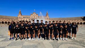 Con doblete del delantero Luis Tobar, la Azulita sub-17, del Programa Esfuerzo y Gloria, se impuso este sábado 3-1 al Atlético de Madrid.