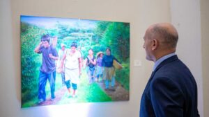 Representantes de la caficultura se dieron cita a la Noche de Arte y Café, en donde se sincronizó las artes plásticas y la cultura cafetera.