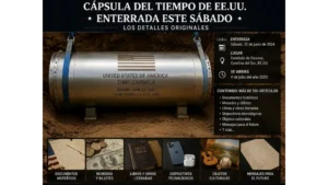 Estados Unidos enterró, este sábado, la cápsula del tiempo America250 en el Parque Histórico en Filadelfia y será abierta en el año 2276.