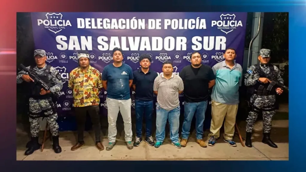 PNC arresta a seis involucrados en una violenta pelea dentro de un restaurante en San Salvador