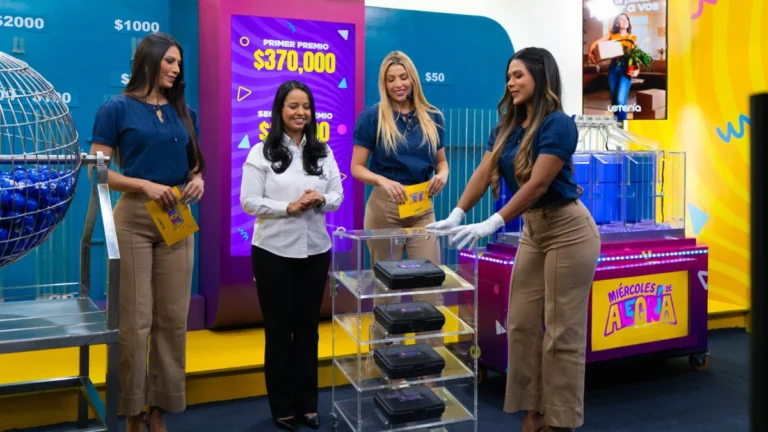Balotas del Sorteo LOTRA 462 de la Lotería Nacional de Beneficencia